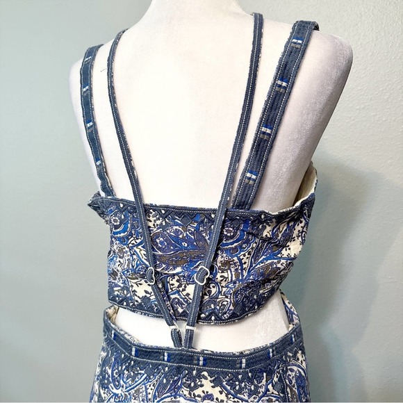 Free People Blue and White Floral Dress - Picture 8 of 16